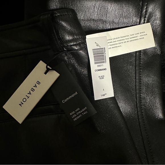 NWT Aritzia babaton vegan leather pants - Picture 3 of 4